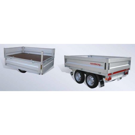 Rimorchio MAT 2500 T ALU con massa complessiva 1200 kg Novatecno
