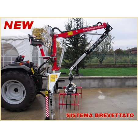 Gru forestale posteriore per legna TF 250 Baby