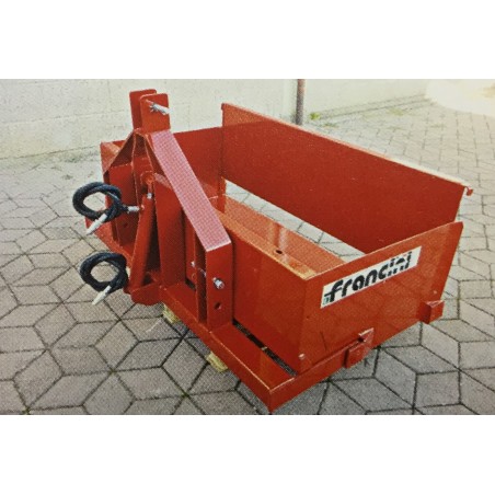 Pala per trattore ribaltabile bilanciata con attacco a 3 punti con sponda posteriore PR 100 S con rib. meccanico Francini