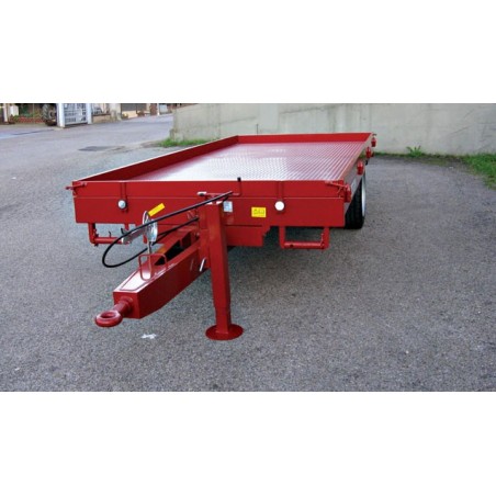 Rimorchio agricolo portacingolati e porta balloni C 50 Francini (Tara 1280 Kg)