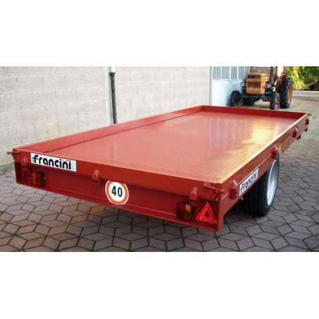Rimorchio agricolo portacingolati e porta balloni C 55 Francini (Tara 1160 Kg)