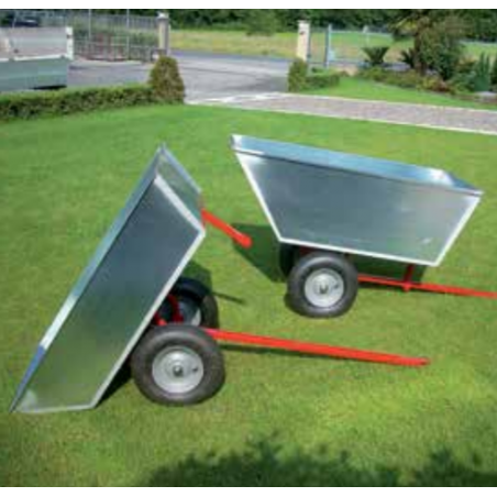 Rimorchio zincato per rider sponda H50 cm Art. 1024A Angelo Vergani