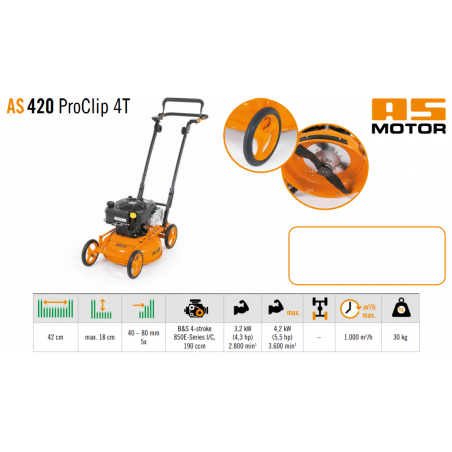 TOSAERBA MULCHING AS MOTOR AS 420 PROCLIP 4T
