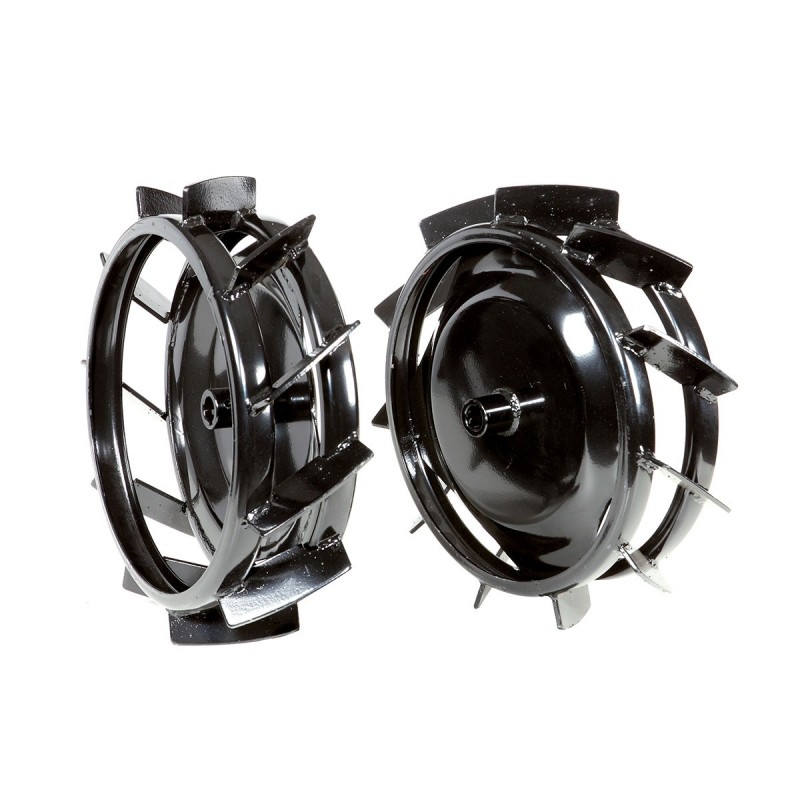 Coppia ruote metalliche Ø 370 mm per motocoltivatore Bertolini