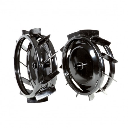 Coppia ruote metalliche Ø 370 mm per motocoltivatore Bertolini